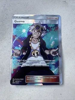 Guzma 143/147 Burning Shadows NM Full Art Ultra Rare Pokemon Card - Image 1
