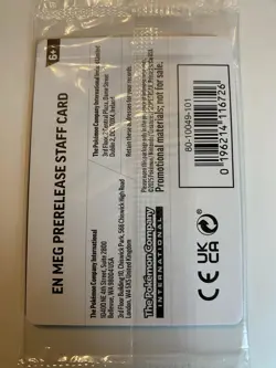 Pokemon Mega Evolution Staff Promo 4-Card Set Sealed - Image 4