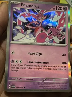 Pokemon TCG Enamorus Holo Rare Card 093/167 Twilight Masquerade - Image 1