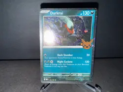 2024 Pokemon Darkrai 136 Trick or Trade TWM Cosmos Holo SWIRL Card NM+ - Image 1