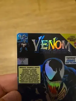 Mtg Magic Spider Man Eddie Brock Mythic Foil Full Art Venom SSP - Image 2