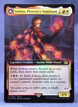 Joshua, Phoenix's Dominant (FOIL Extended Art) -MTG- Final Fantasy FF - NM - Image 1