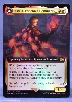 Joshua, Phoenix's Dominant (FOIL Extended Art) -MTG- Final Fantasy FF - NM - Image 2