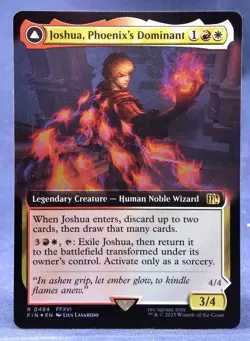 Joshua, Phoenix's Dominant (FOIL Extended Art) -MTG- Final Fantasy FF - NM - Image 3
