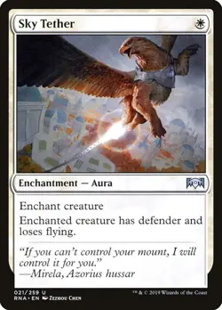 Sky Tether 21 RNA Uncommon Chen Defender White Enchantment Aura MTG EN - Image 1