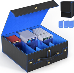 Card Deck Box for MTG with Small Case, 1800+ Commander Trading Card Storage Box - Image 1