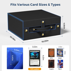 Card Deck Box for MTG with Small Case, 1800+ Commander Trading Card Storage Box - Image 5
