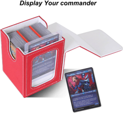 MTG Deck Box for Commander Display,Card Deck Box Fits 60+ Double Sleeved Cards o - Image 2