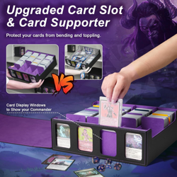 MTG Deck Box for 3000+ Trading Cards, Trading Card Storage Box with 20 Colorful - Image 3