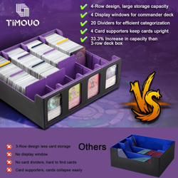 MTG Deck Box for 3000+ Trading Cards, Trading Card Storage Box with 20 Colorful - Image 4