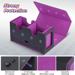 Ultra Pro MTG Commander Deck Box with 2 Display, Fits 320+ Cards, Magnetic Stora - Image 5