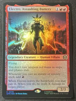 Electro, Assaulting Battery - 76 - SPM - NM - MTG Magic the Gathering - Image 1