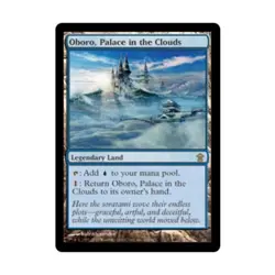 WOTC MtG Saviors of Kamigawa Oboro, Palace in the Clouds (R) NM - Image 1