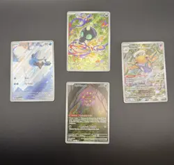 Lot of 4 Pokemon TCG Mega Evolutions MEG Illustration Rare SIR Cards - Image 1