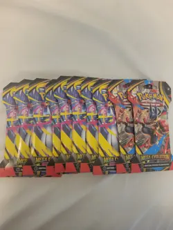 Pokemon Mega Evolution Sealed Lot 10 Sleeved Boosters 2 Mini Tins 2 Three Packs - Image 2