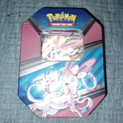 Pokemon TCG: V Heroes Tin - Sylveon V Brand NEW Sealed. 4 Booster Packs. NEW!! - Image 1