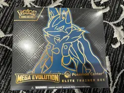 Pokemon TCG Mega Evolution Elite Trainer Box Mega Lucario Pokemon Center - Image 1