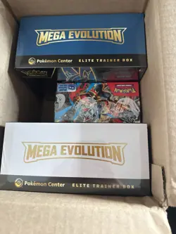 Pokemon Center Mega Evolutions ETB Set & Booster Box - Image 1