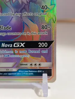 POKEMON White Kyurem GX Full Art Rainbow Secret Rare 74/70 Sun Moon Dragon Maj - Image 4