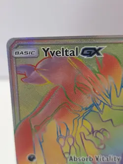 POKEMON Yveltal GX Full Art Rainbow Secret Rare 177/131 Sun Moon Forbidden Light - Image 3