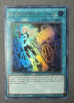 Yugioh: Sky Striker Mobilize - Engage! - MAMA-EN009 Ultra Rare 1st Edition NM - Image 1
