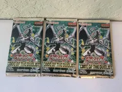 Yugioh Code Of The Duelist Packs 1st Edition Lot of 3 - Image 1