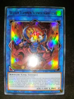 YuGiOh Wilder Flammen-Schwertkampfer DUOV-DE032 Ultra Rare 1. Auflage Near Mint - Image 1