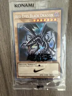 Yugioh Red-Eyes Black Dragon Nike Worlds Promo NKC1-EN002 Collaboration 2025 USA - Image 1