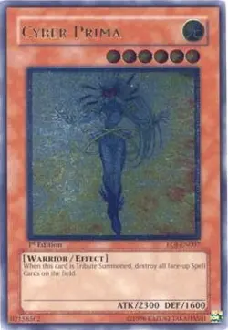 Cyber Prima EOJ-EN007 - Ultimate Rare - Near Mint 1st Edition YuGiOh! TCG - Image 1
