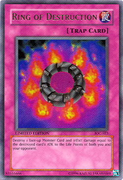 Ring of Destruction IOC-SE3 - Ultra Rare - Near Mint Limited YuGiOh! TCG - Image 1