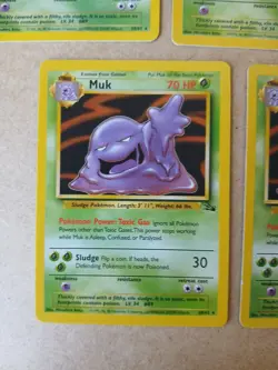 Pokemon TCG Muk Fossil Non-Holo 28/62 5x Card Lot LP Condition - Image 5