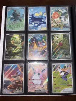 *Pokemon Cards* Lot of 90 Cards w/ White Flare Binder. Full Arts, Ex, V, Promos - Image 1