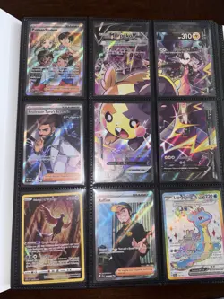 *Pokemon Cards* Lot of 90 Cards w/ White Flare Binder. Full Arts, Ex, V, Promos - Image 2