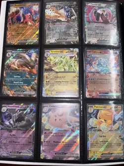 *Pokemon Cards* Lot of 90 Cards w/ White Flare Binder. Full Arts, Ex, V, Promos - Image 5