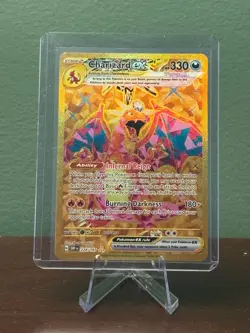 Charizard ex 228/197 Gold Obsidian Flames Holo Full Art Pokemon TCG Card - Image 1