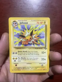 Pokemon TCG Jolteon Jungle 20/64 Regular Rare Non-Holo Card c532 - Image 1