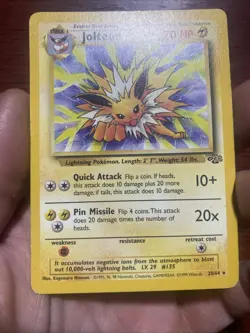 Pokemon TCG Jolteon Jungle 20/64 Regular Rare Non-Holo Card c532 - Image 3