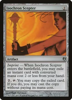 Isochron Scepter x1 Duel Decks: Izzet vs Golgari MTG Magic the Gathering Card - Image 1