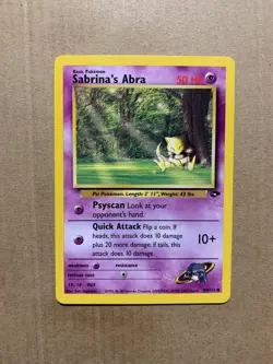Sabrina's Abra 94/132 Gym Challenge - Common Pokemon Card - NM/Mint - Image 1