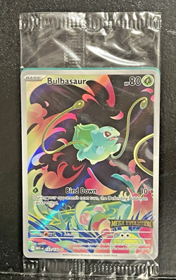 Bulbasaur 133/132 Mega Evolution Stamped Full Art Pokemon Card SEALED NM - Image 1
