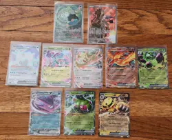 Pokemon Destined Rivals Illustration Rare ex Full Art Card Lot - Image 1