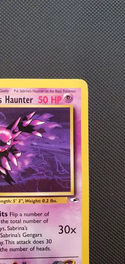 Pokemon Card VLP - Sabrina's Haunter VLP Gym Heroes 58/132 1st Edition 58/132 - Image 3