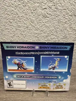 Shiny Koraidon & Miraidon Pokemon Scarlet Violet Code Card - Gamestop - Image 1