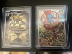 Pokemon Center Riolu and Alakazam Stamped Promo 009 010 Mega Evolution Cards - Image 1