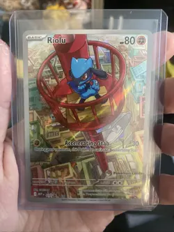 Pokemon Center Riolu and Alakazam Stamped Promo 009 010 Mega Evolution Cards - Image 4