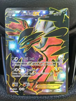 Pokemon TCG Yveltal EX 144/146 XY Base Set 2014 Full Art Holo Rare Card - Image 1