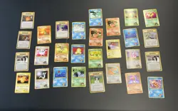 1996 Vintage Japanese Pokemon Lot Pocket Monsters 28 Cards Nintendo Base Halo - Image 1