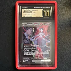 Pokemon Mewtwo EX Team Rockets Card 231/182 SV10 Destined Rivals - Image 1