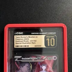 Pokemon Mewtwo EX Team Rockets Card 231/182 SV10 Destined Rivals - Image 3
