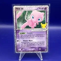 Pokemon Mew EX Celebrations 25th Anniversary Ultra Rare Holo Card 88/92 - Image 1
